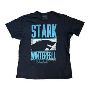 Game of Thrones Stark Winterfell Men’s T-Shirt Size Large